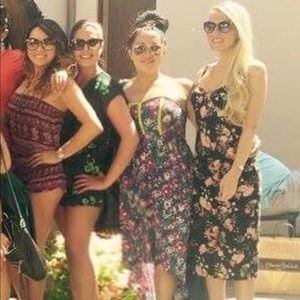 Floral Midi Dress with adjustable straps. Small